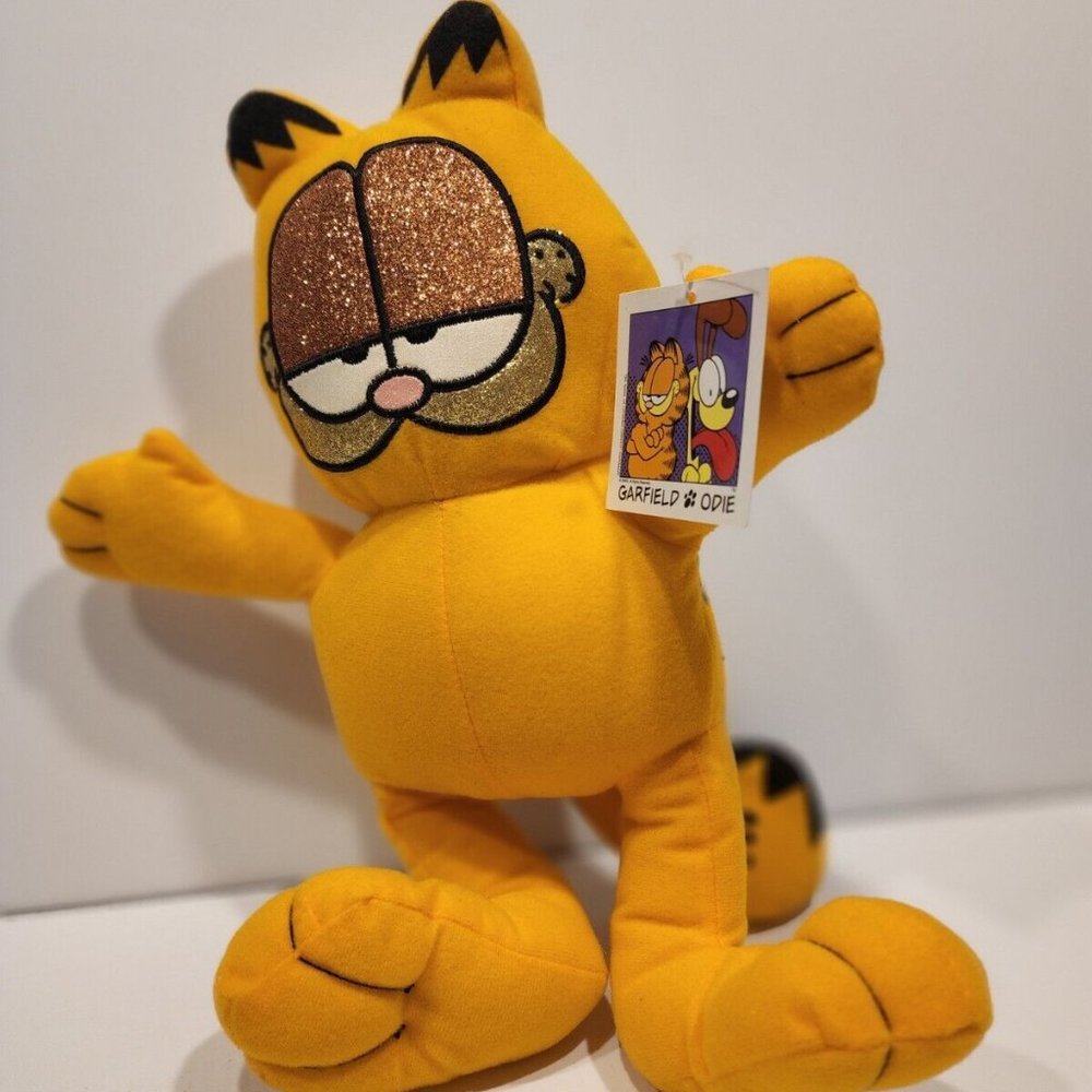Toy Factory Garfield Odie Sparkle face Garfield 12"‎ Plush Toy